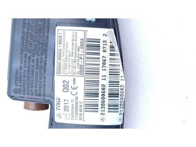 Подушка безопасности в сиденье A2138600602   Mercedes-Benz GLC X253 C253