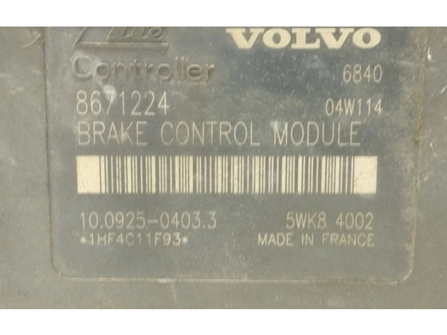 Блок АБС P08671225   Volvo  S80  1999 - 2003 года