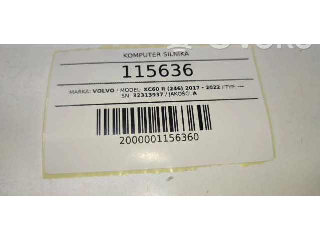 Řídící jednotka 32313937 Volvo XC60 2021
