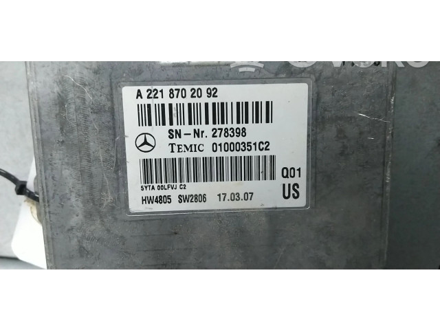 Блок управления A2218702092 Mercedes-Benz CL C216