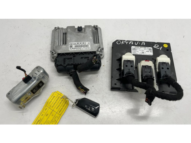 Комплект блоков управления 05E907309D, 5WA937086G   Skoda Octavia Mk4