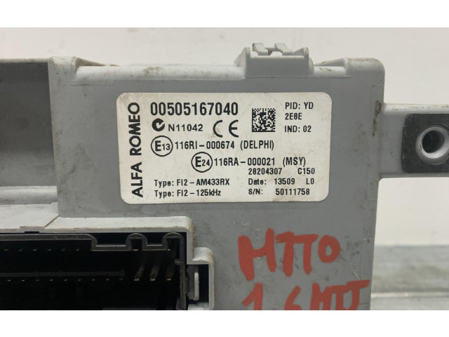 Блок комфорта 00505167040, 00505167040 Alfa Romeo Mito