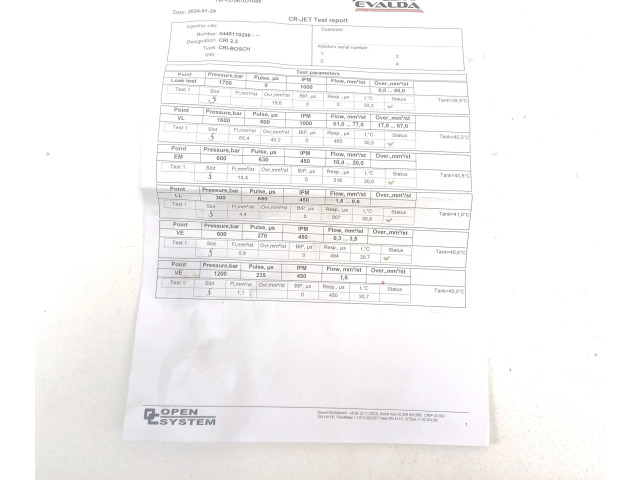 Форсунка 0445110298    Volvo V70  D5244T4 