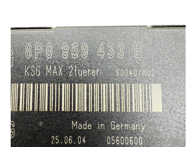 Блок комфорта 8P0959433B, 05600600 Audi A3 S3 8P