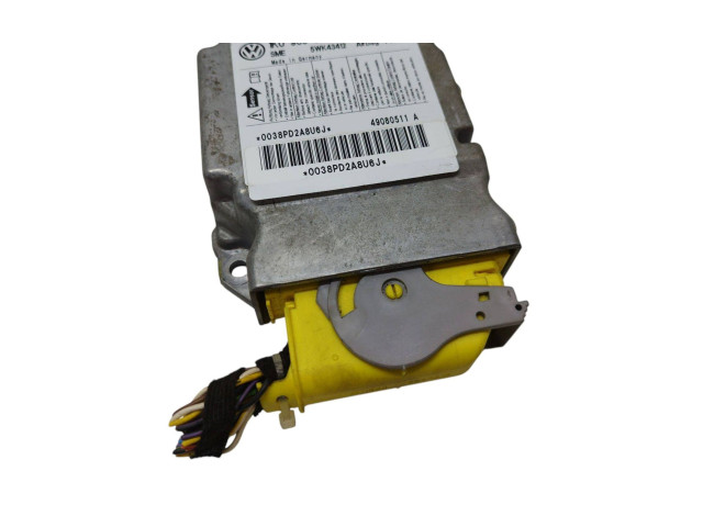 Блок подушек безопасности 1K0909605T, 5WK43412 Skoda Octavia Mk2 (1Z)