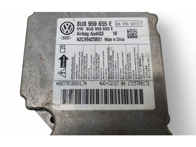 Блок подушек безопасности 8U0959655E Audi Q3 8U