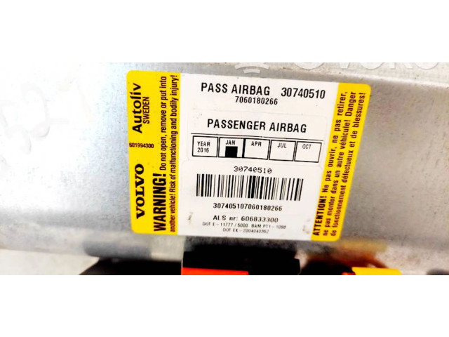 Подушка безопасности пассажира 30740510, 7060180266   Volvo XC90