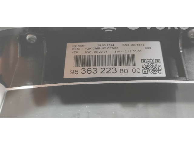 Панель приборов 9836322380   Citroen C3 Aircross       