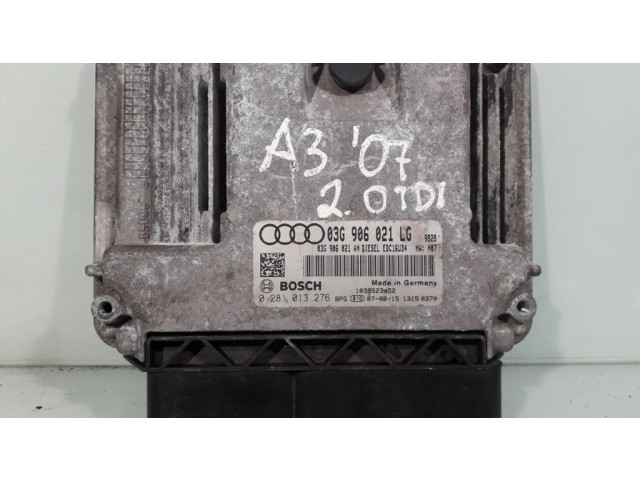 Блок управления двигателя 03G906021LG, 0281013276 Audi A3 S3 A3 Sportback 8P