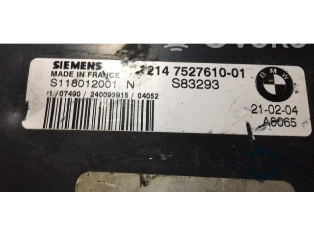 Блок управления двигателем Блок управления 1214752761001, S118012001N   Mini Cooper Hatch Hardtop