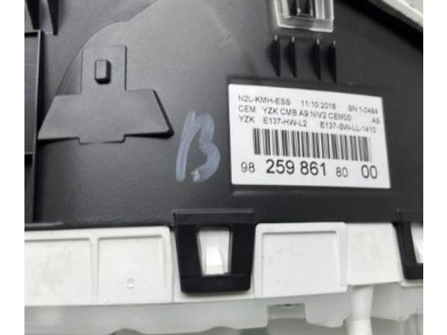 Спидометр (приборный щиток)    9825986180   Peugeot 2008 I