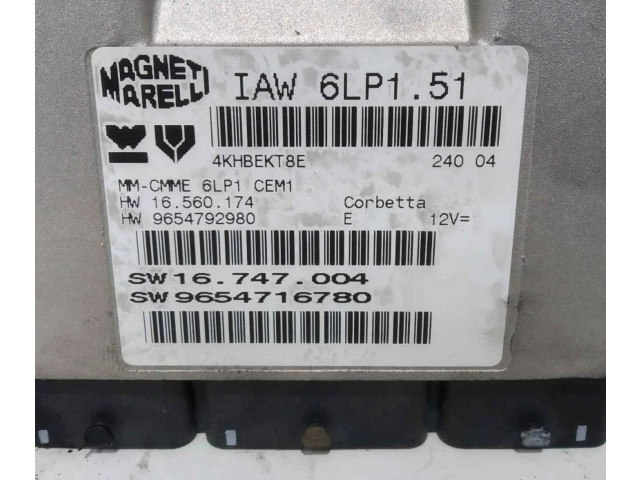 Řídící jednotka 9654716780 Peugeot 307 CC