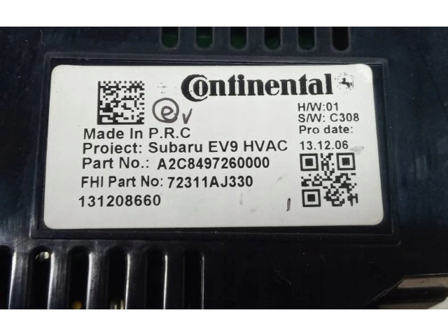 Блок управления климат-контролем    Subaru Outback