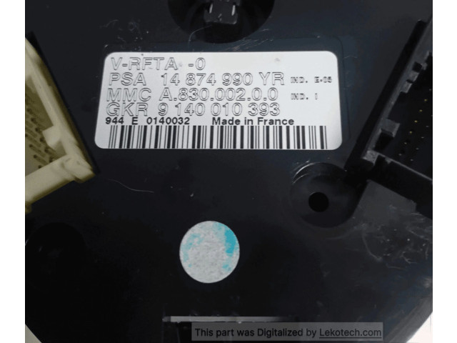 Блок управления климат-контролем 1400918869 Lancia Phedra