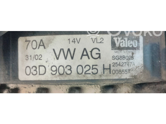Генератор 03D903025H   Volkswagen Polo      