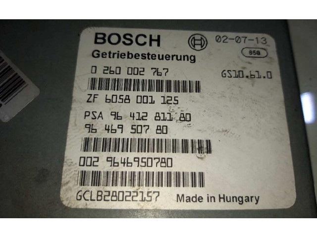 Блок управления коробкой передач 9646950780, 0260002767 Citroen C5