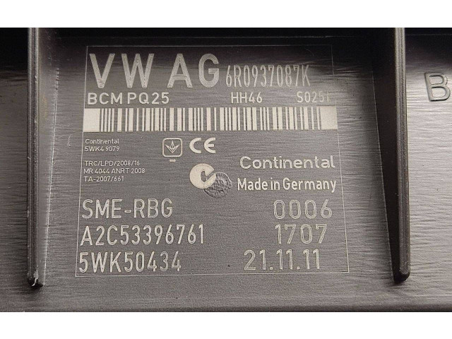 Блок комфорта 6R0937087K, 5WK50434   Volkswagen Polo V 6R   