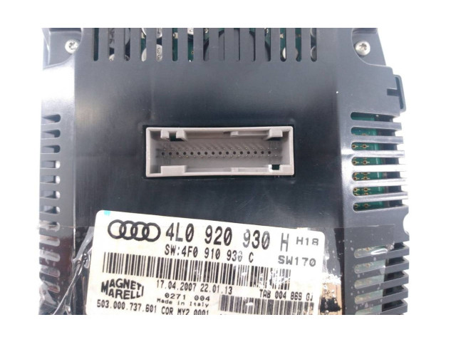 Přístrojová deska  Audi Q7 4L 2007 4L0920930H, E2-A1-13-3  