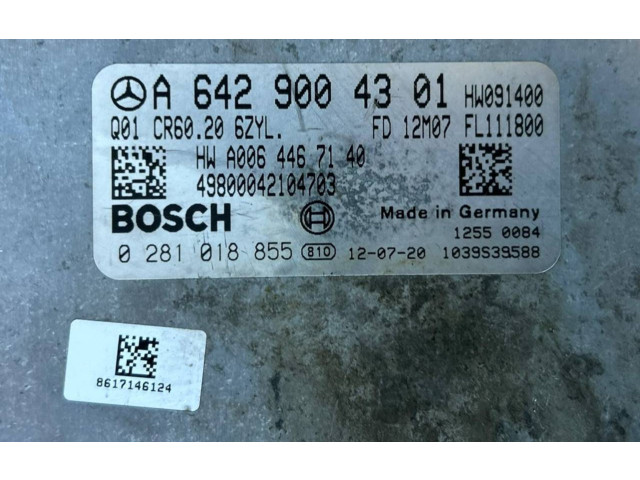 Řídící jednotka A6429004301, 1039S39588   Mercedes-Benz ML W166 2012