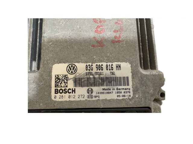 Řídící jednotka 03G906016HN, 1039S10847   Volkswagen Caddy 2008