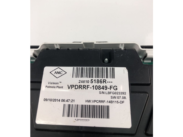 Спидометр (приборный щиток) 248105186R, UK2665   Renault Trafic III (X82)