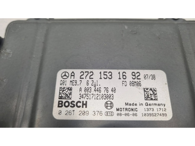 Řídící jednotka A2721531692, 2721531692 Mercedes-Benz SL R230 2009