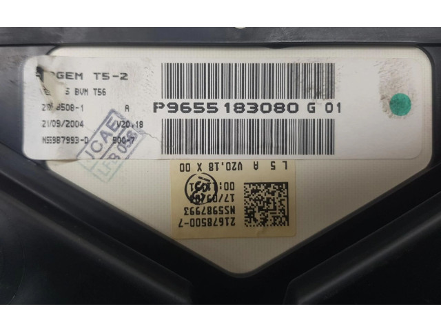 Přístrojová deska Peugeot 307 CC 2004 6105KE, 9655183080