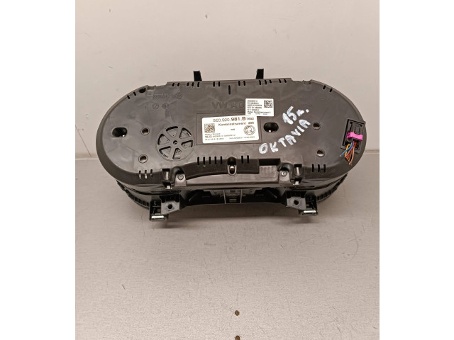 Панель приборов 5E0920981B, 263290812   Skoda Octavia Mk3 (5E)       