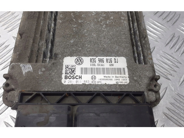 Řídící jednotka 03G906016DJ Skoda Octavia Mk2 (1Z) 2008