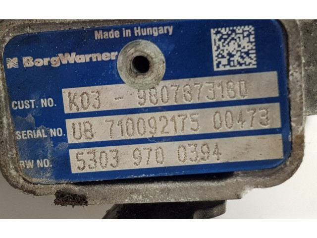 Turbodmychadlo Турбина 9807873180, 9840533580 Citroen SpaceTourer M