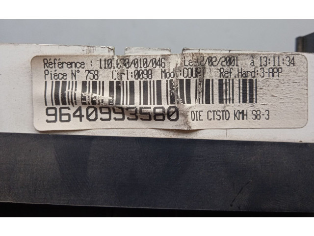 Панель приборов VDO, 2.CONECTORES   Citroen Saxo       