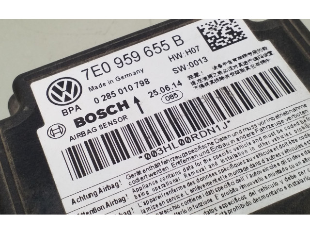 Блок подушек безопасности 7E0959655B, 0285010798   Volkswagen Caddy