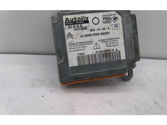 Блок подушек безопасности 9643735880   Citroen Saxo