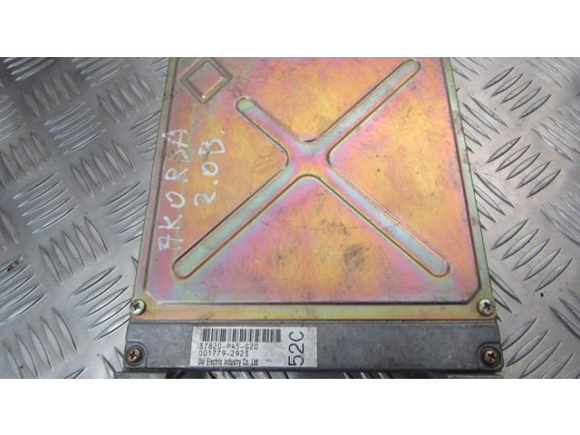 Блок управления двигателя 37820p45g20, 37820-p45-g20 001779-292 Honda Accord