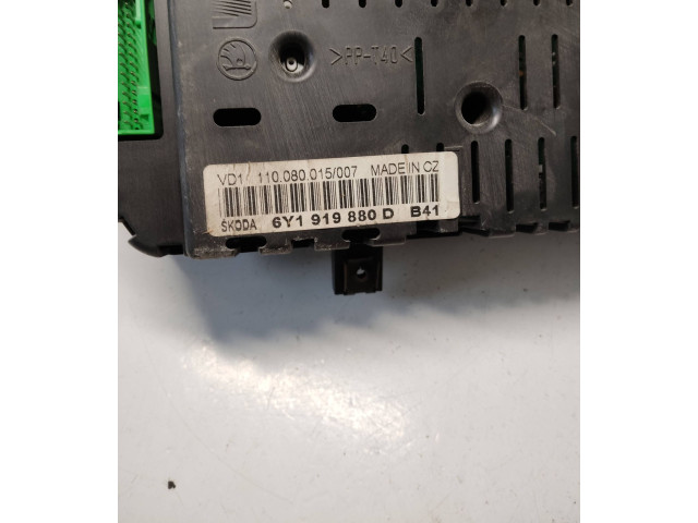 Панель приборов 6Y1919880D, 110080015 Skoda Fabia Mk1 (6Y)