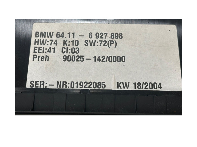 Блок управления климат-контролем 6927898, 900251420000   BMW X5 E53