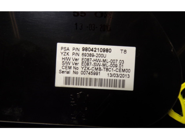 Панель приборов 9804210980, 9804210980   Peugeot 5008       