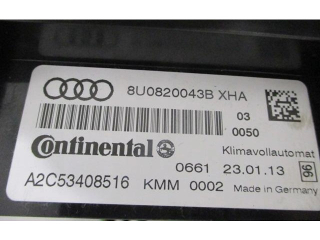 Блок управления климат-контролем 8U0820043B Audi Q3 F3