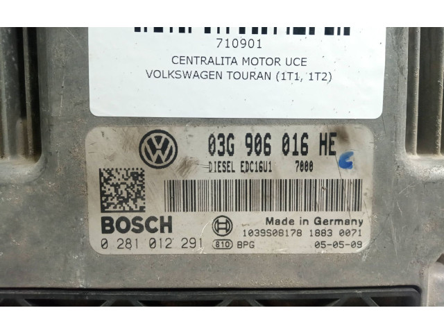 Блок управления BOSCH, EDC16U1 Volkswagen Touran III