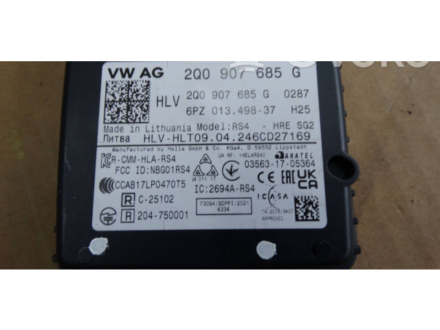 Датчик слепых зон 2Q0907685G Skoda Octavia Mk4