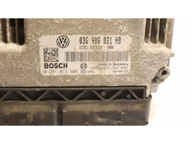 Блок управления двигателем Блок управления 0281013606 Volkswagen Jetta V