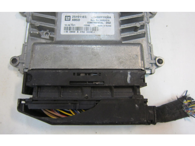Блок управления двигателя 25191187, 5WY1V20A   Chevrolet Spark