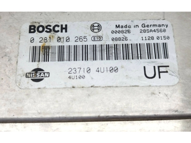Řídící jednotka 237104U100, 0281010265 Nissan Almera Tino 2000