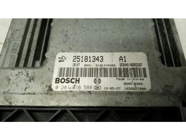 Řídící jednotka 25181343, 0281016588 Chevrolet Captiva 2010