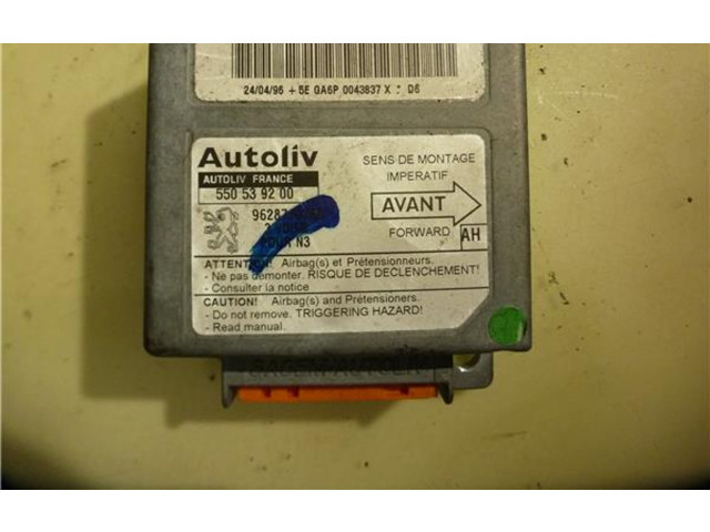 Блок подушек безопасности 550539200, 9628740380   Peugeot 306