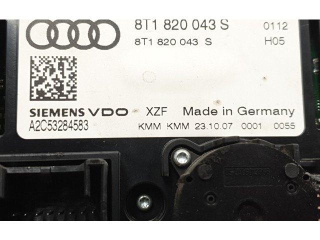 Блок управления климат-контролем 8T1820043S Audi A4 Allroad