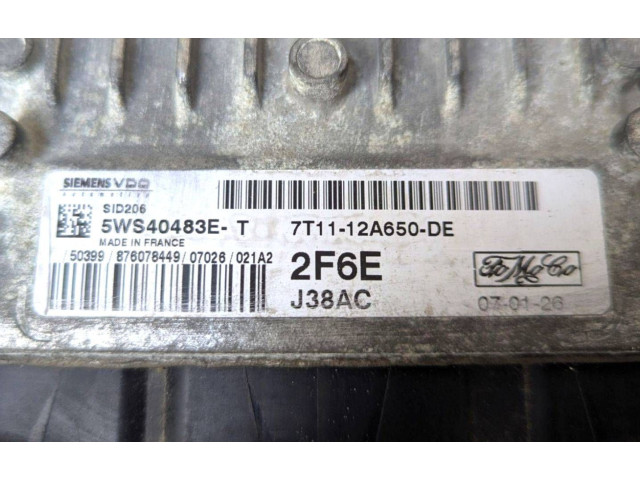 Комплект блоков управления 5WS40483E-T, 7T11-12A650-DE   Ford Transit -  Tourneo Connect