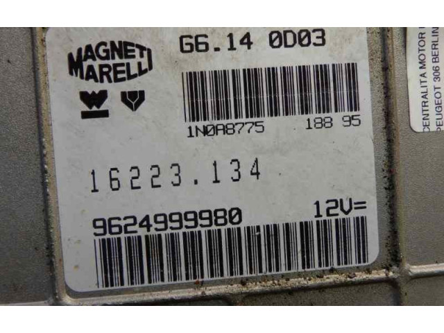 Блок управления двигателя 9624999980, G6140D03   Peugeot 306