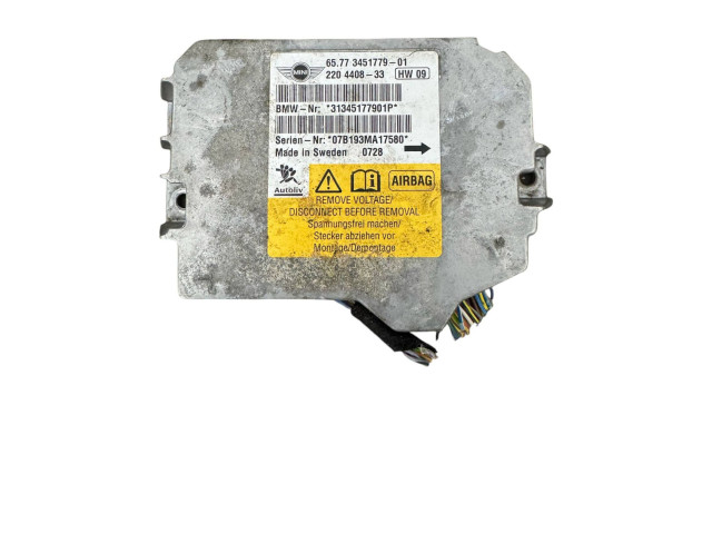 Блок подушек безопасности 31345177901P, 3451779 Mini One - Cooper Coupe R56