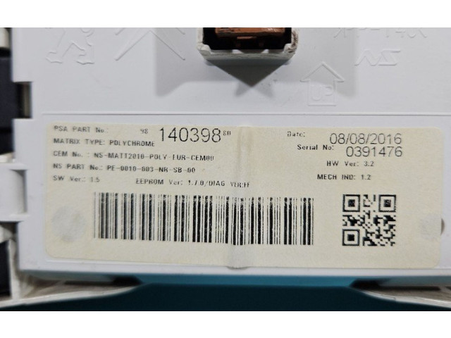 Přístrojová deska Peugeot 508 2017 9814039880, IMPRK1405921